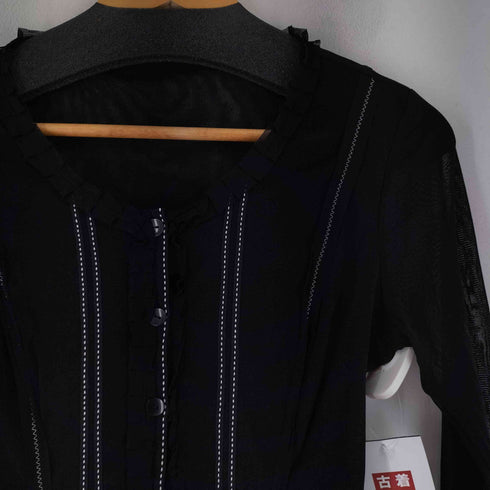 スペッシオ SPECCHIO フリルシアー L/S ブラウス レディース